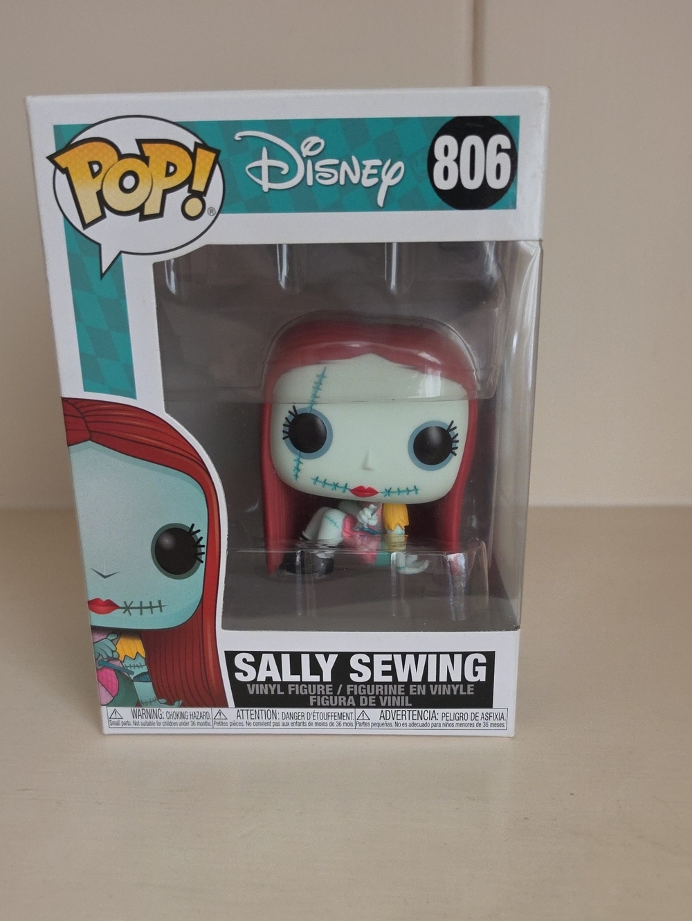 Funko Sally Sewing Vinyl Figure - Light Blue & Red